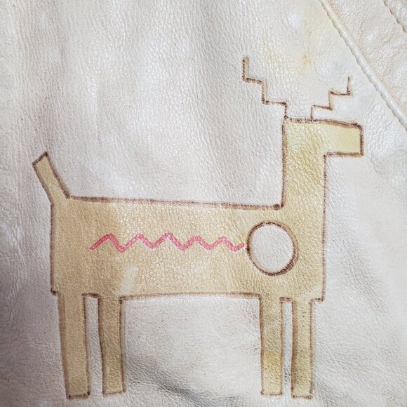 Ralph Lauren Country Polo Women Leather Vest Native American USA made 80s Vtg - Picture 9 of 16